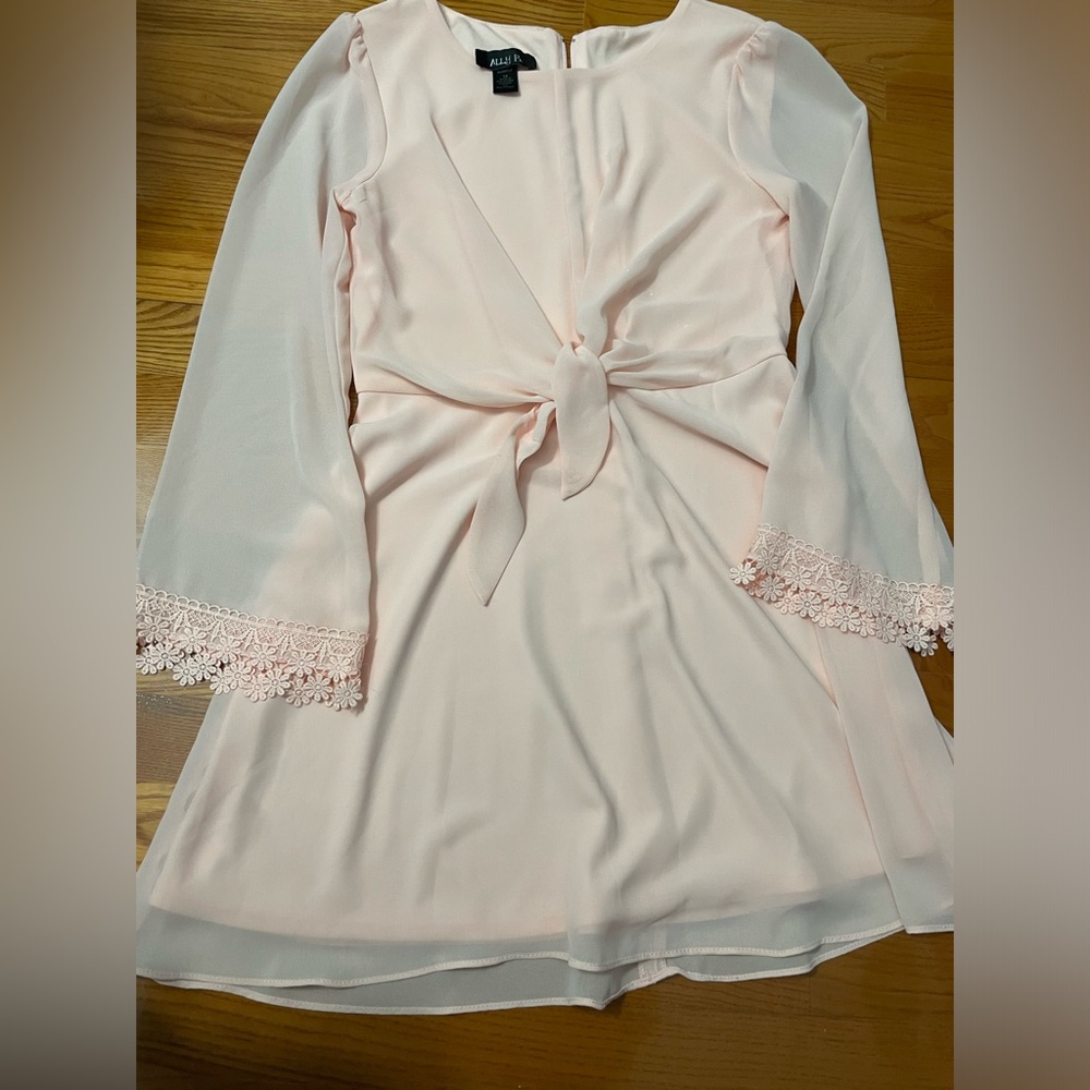 Girls light pink dress size 14